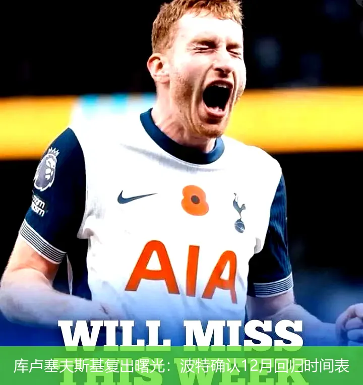 11月23日,库卢塞夫斯基复出曙光：波特确认12月回归时间表